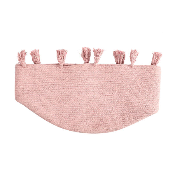 Aufbewahrungskorb aus 100 % Baumwolle mit Quasten, Altrosa image number 5