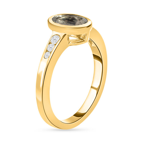 AAA Turkizit und Zirkon-Ring - 1,67 ct. image number 5