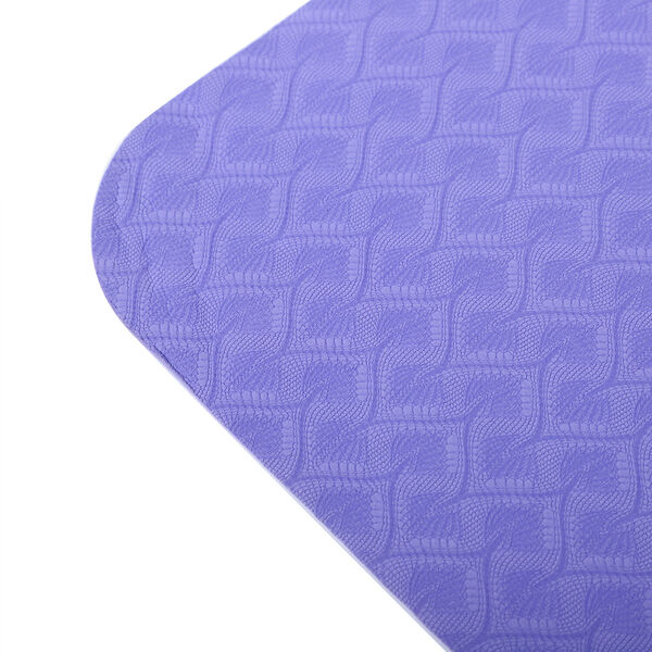 Rutschfeste Fitness-Yogamatte mit Trageriemen, Lila image number 11