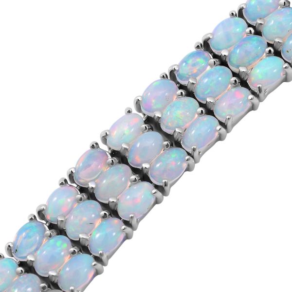 Nat&uuml;rliches, &auml;thiopisches Welo Opal-Armband in Silber, 15,30 ct. image number 2