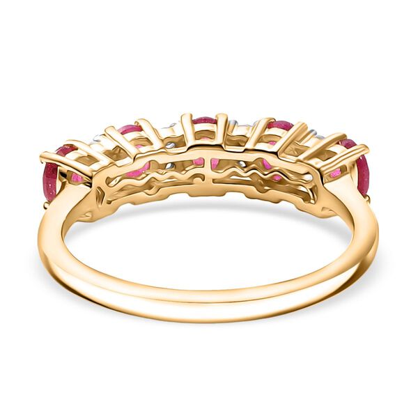 D'Joy afrikanischer Rubin und Zirkon Ring - 1,39 ct. image number 5