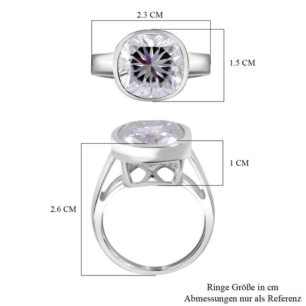 Moissanit Ring - 7,24 ct. image number 4