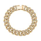 Kristall Armband ca. 19 cm vergoldet