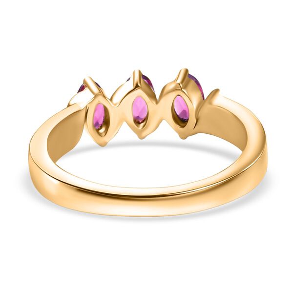 D'Joy Rhodolith Granat Ring, 925 Silber vergoldet - 0,91 ct. image number 6