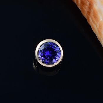 AAAA Tansanit Anh&auml;nger in 585 Gold - 0,90 ct.