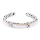 Royal Bali - Perlmutt Armreif ca. 19 cm 925 Silber, 26,930g