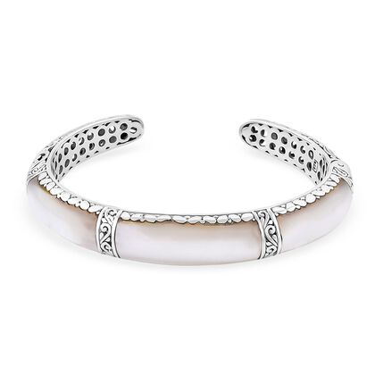 Royal Bali - Perlmutt Armreif ca. 19 cm 925 Silber,