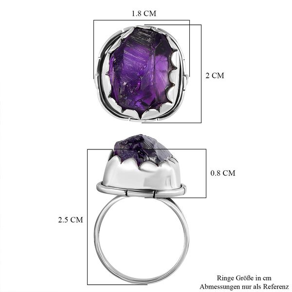 Afrikanischer Amethyst-Ring, 925 Silber  ca. 16,20 ct image number 7