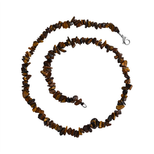 Tigerauge 45+5cm Halskette - 196,70 ct.