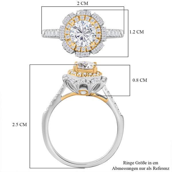 Moissanit Ring - 1,34 ct. image number 7