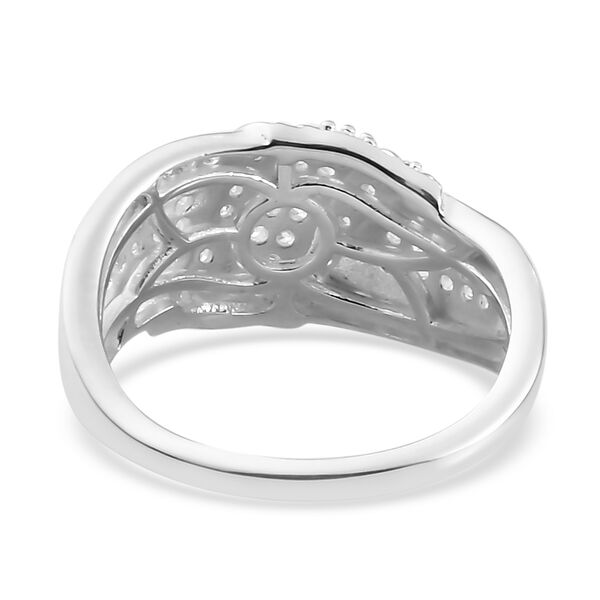 Weißer Zirkonia Ring 925 Silber  ca. 0,98 ct image number 5