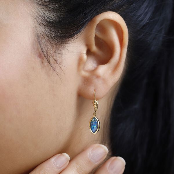 Mosaik Opal Ohrringe - 1,84 ct. image number 2