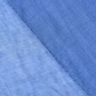 Bestickter Schal mit Straßsteinchen; florale Stickerei, 68x180cm, blau image number 2