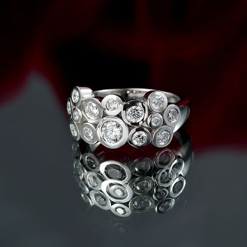 LUXURIANT DIAMOND - Lab Grown Diamant SI Ring 925 Silber rhodiniert (Größe 18.00) ca. 1.00 ct image number 1
