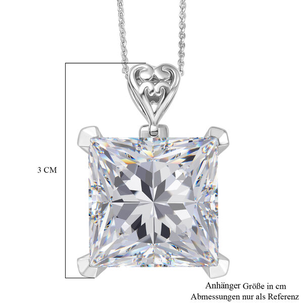 D'Joy Carré-Moissanit Anhänger mit 50cm Kette - 30 ct. image number 7