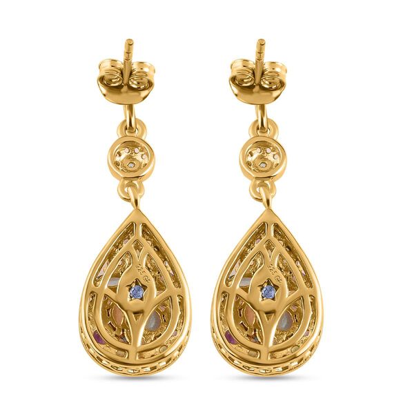 GP Italian Garden Kollektion - Mehrfarbige Edelstein-Ohrh&auml;nger in Silber image number 5