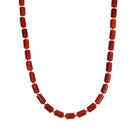 Roter Achat Halskette ca. 45 cm Legierung Standard gelb vergoldet ca. 204,15 ct.