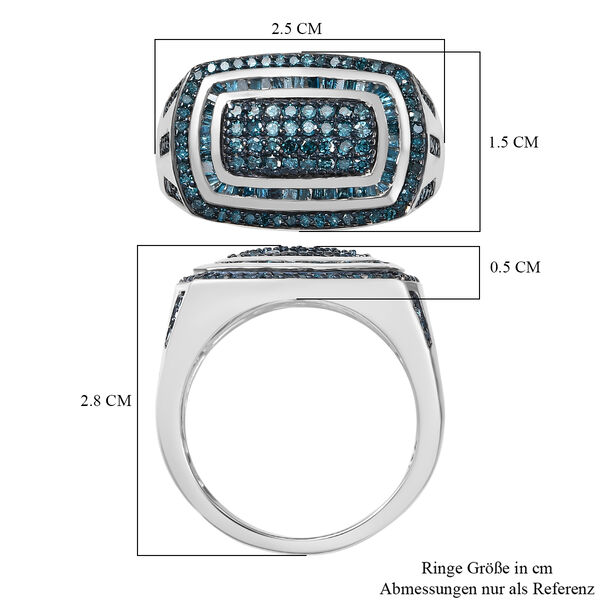 D'Joy blauer Diamant Ring - 0,99 ct. image number 7