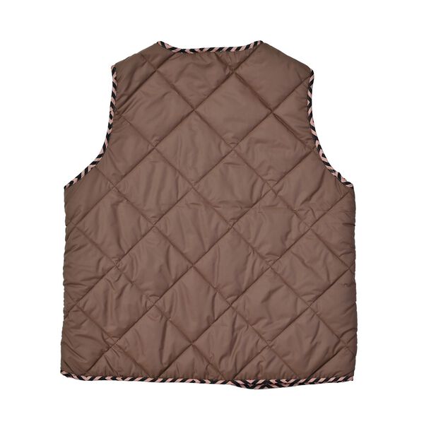 LA MAREY Weste aus 100% Daunen, Khaki image number 2