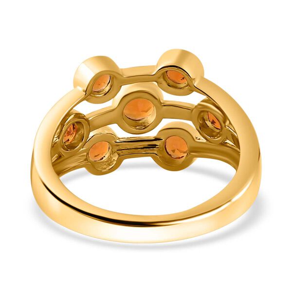AA Salamanca Feueropal Ring 925 Silber Gelbgold Vermeil (Größe 21.00) ca. 0,66 ct image number 6