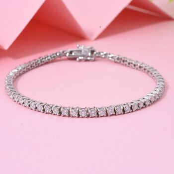 LUXURIANT DIAMOND - Lab Grown Diamant SI-GH Armband ca. 19 cm 925 Silber rhodiniert ca. 4.00 ct