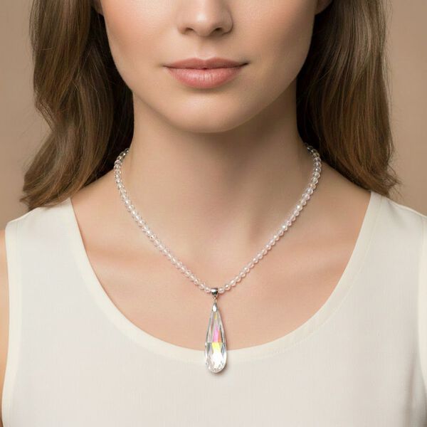 Wei&szlig;er Magie Farbe Kristall Schmuckset image number 3