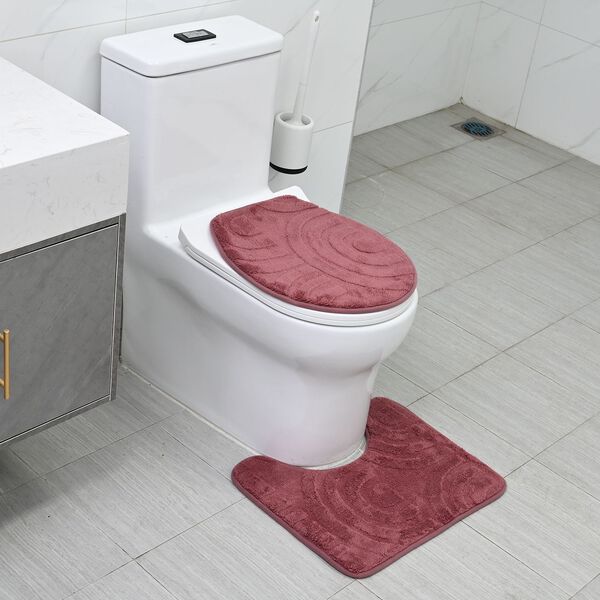 Badgarnitur mit rutschhemmender Rückseite, Bordeaux image number 12