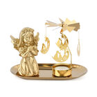 THE 5TH SEASON: Betendes Schutzengelmädchen mit drehbarem Kerzenhalter und 10 Teelichtern, Gold  image number 0