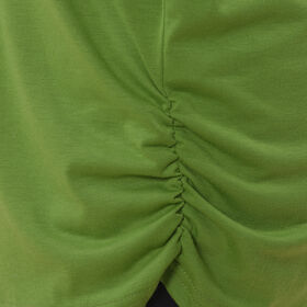 TAMSY luftiges Sommer-Shirt mit V-Ausschnitt, Einheitsgröße, Grün