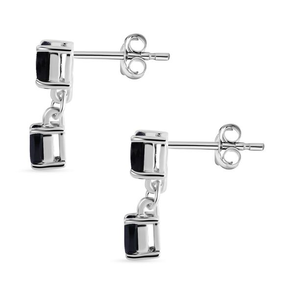 Schwarze Spinell Ohrringe - 0,86 ct. image number 3