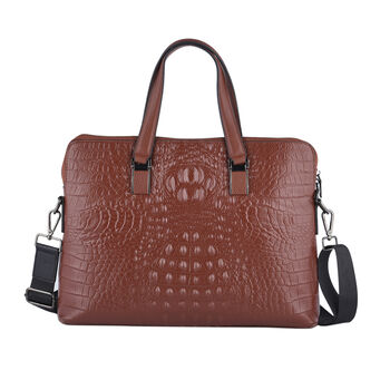 Crossbody-Tasche aus 100% echtem Leder, Gr&ouml;&szlig;e 37x7x28 cm, Hellbraun