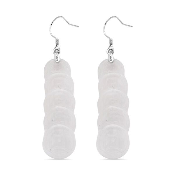 D'Joy weiße Jade Ohrringe - 55 ct. image number 3