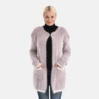 Kuschelweicher, langer Übergangs-Cardigan mit 2 Taschen, gestrickt, Braun