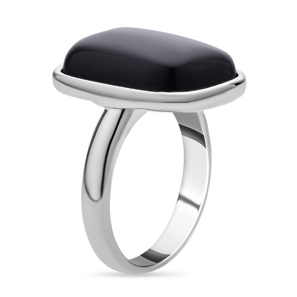 Schwarzer Turmalin Ring, ca. 35.00 ct image number 5