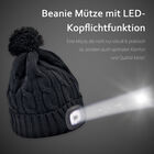 Beanie Mütze mit LED-Kopflichtfunktion, Schwarz image number 9