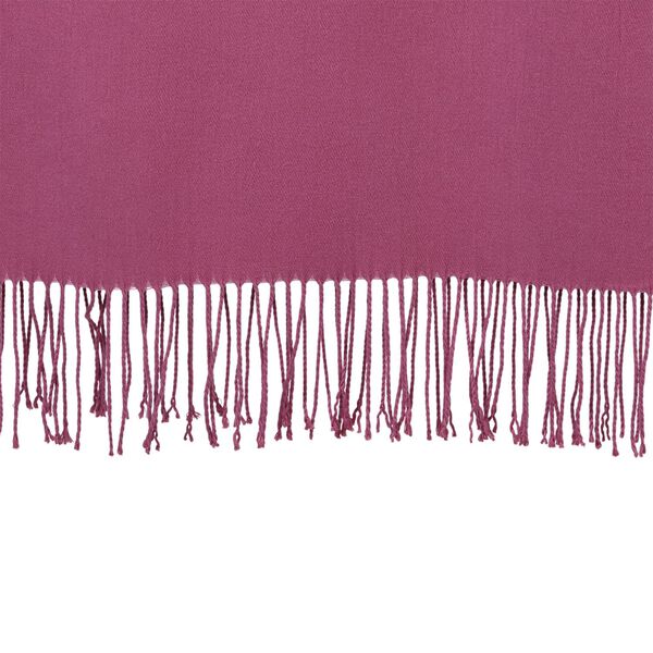 Eleganter Schal mit Fransen, 65x180cm, Rosenquarzrosa image number 3