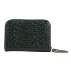 Geldbörse aus 100% echtem Leder, Größe: 11x7,5 cm, Dunkelgrün