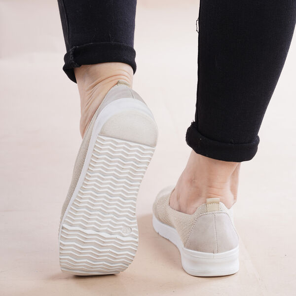 LA MAREY - Damenschuhe mit rutschfester Sohle, Größe 36, Beige image number 3