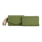 Modische 
Sling-Crossbody-Tasche mit RFID-Schutz, 19 x 12 x 7 cm, Grün