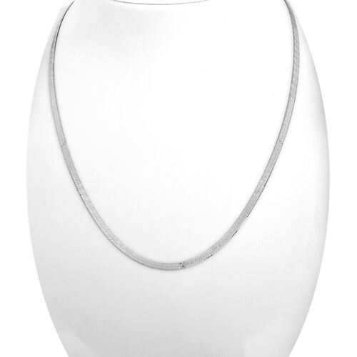 Italianische Fischgrät-Kette, ca. 45 cm mit 5 cm Extender, 925 Silber ca. 4,83g image number 1