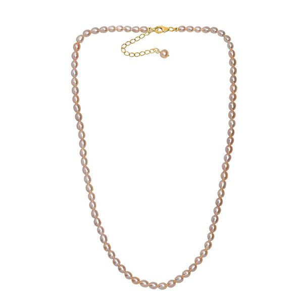 AA lavendel S&uuml;&szlig;wasser Perle 45+5cm Halskette image number 3