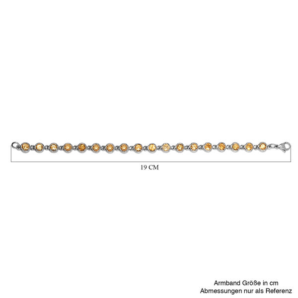 Citrin-Armband, 19 cm, Edelstahl ca. 7,20 ct image number 5