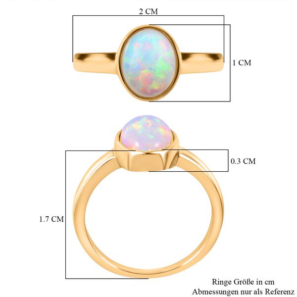 AA natürlicher, äthiopischer Welo Opal-Ring - 1,14 ct. image number 5
