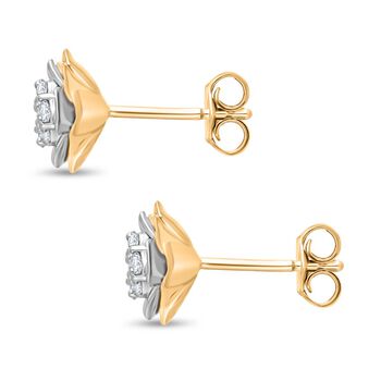 LUXURIANT SI Labor Diamant zweifarbige Ohrringe - 0,25 ct.