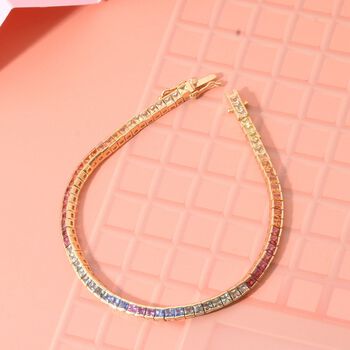 AA mehrfarbiges Saphir Armband - 8,45 ct.