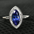 RHAPSODY AAAA Tansanit und Diamant VS E-F Ring 950 Platin  ca. 2,43 ct image number 1