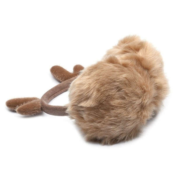 Kunstfell Ohrensch&uuml;tzer mit Rentiergeweihe Design, Hellbraun image number 1