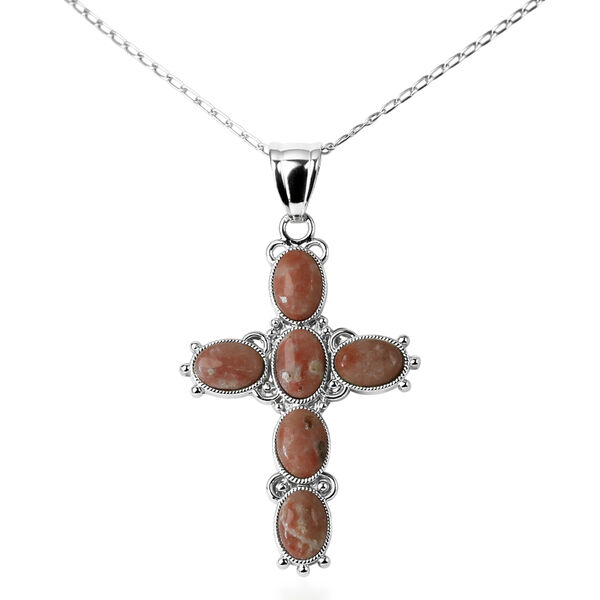 Chili-Jaspis Anh&auml;nger ca. 15,00 ct.