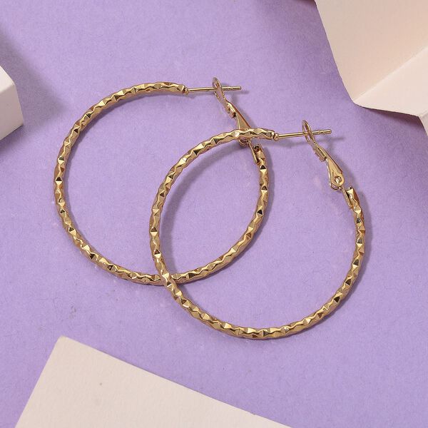 20cm Armreif und Creolen in Goldton image number 2