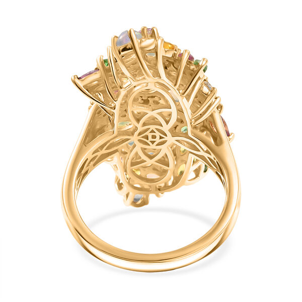 D&rsquo;Joy AA &auml;thiopischer Welo Opal, Tsavorite Granat, Zirkon, rosa und gelber Saphir Ring - 4,36 ct. image number 6